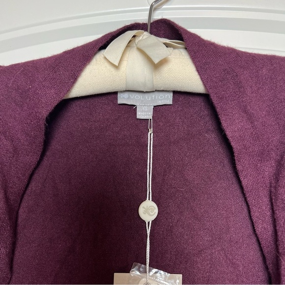 Volution cardigan sweater maroon size XS NWT - Picture 3 of 5